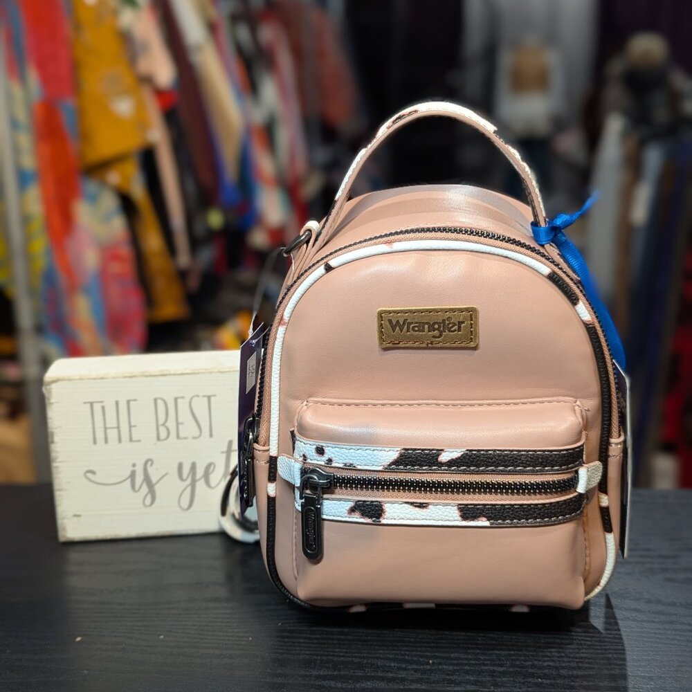 ‼️SOLD IN STORE‼️ Wrangler Mini Backpack w/ Coin Pouch (Pink) - Picture 2 of 5